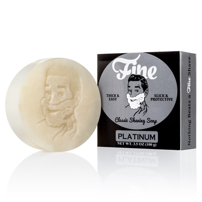 美國 紐約 Fine Classic Shaving Soap Platinum 白金奢華 刮鬍皂 100g