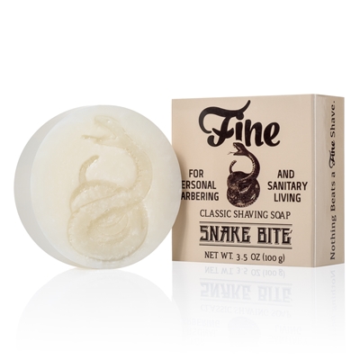 美國 紐約 Fine Classic Shaving Soap Snake Bite 冰酷蛇咬 刮鬍皂 100g